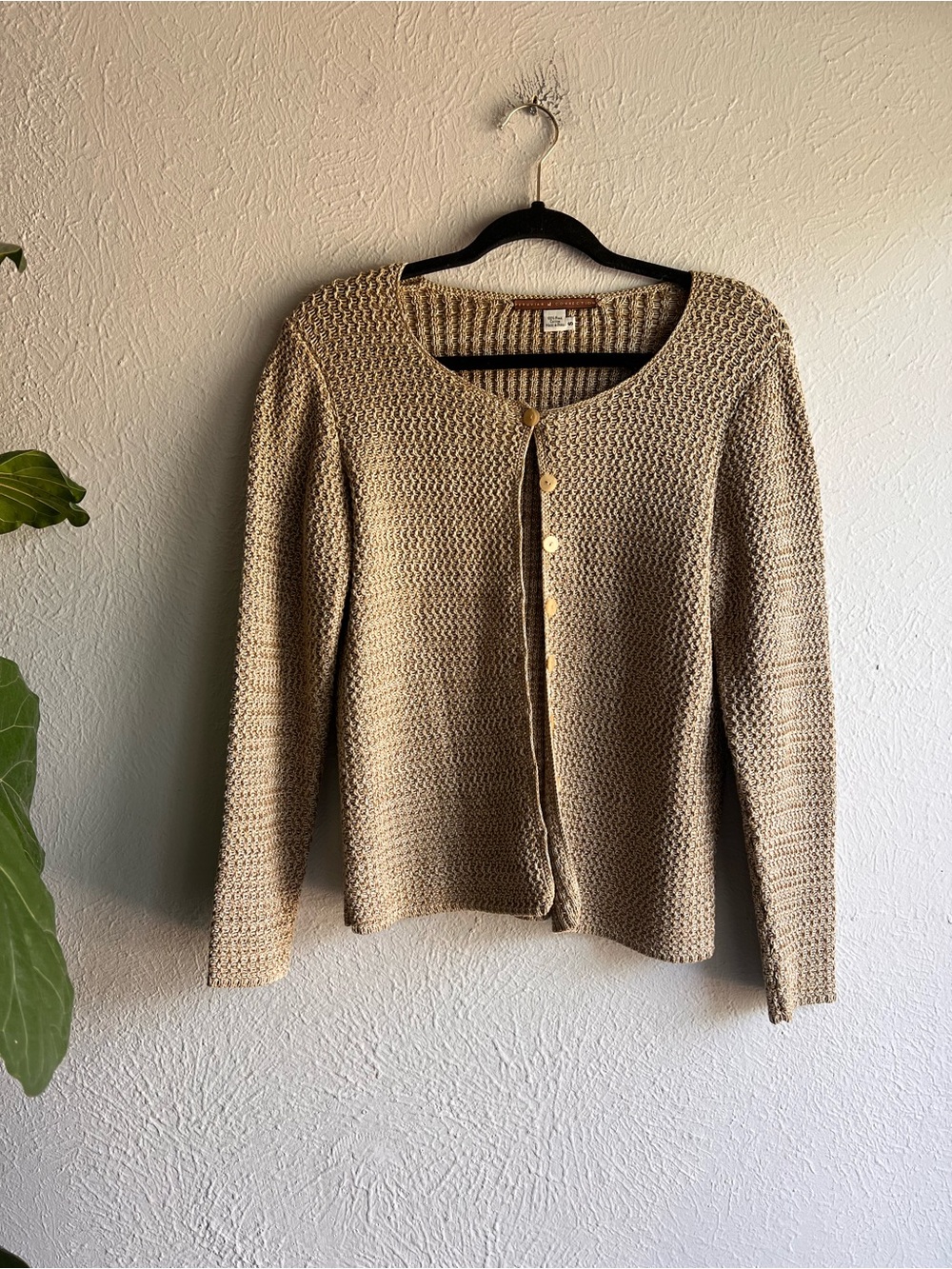 Peruvian Connection chunky knit cardigan